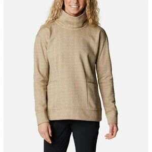 Columbia Lodge Funnel Neck Herringbone Sweater with Pockets Size XS